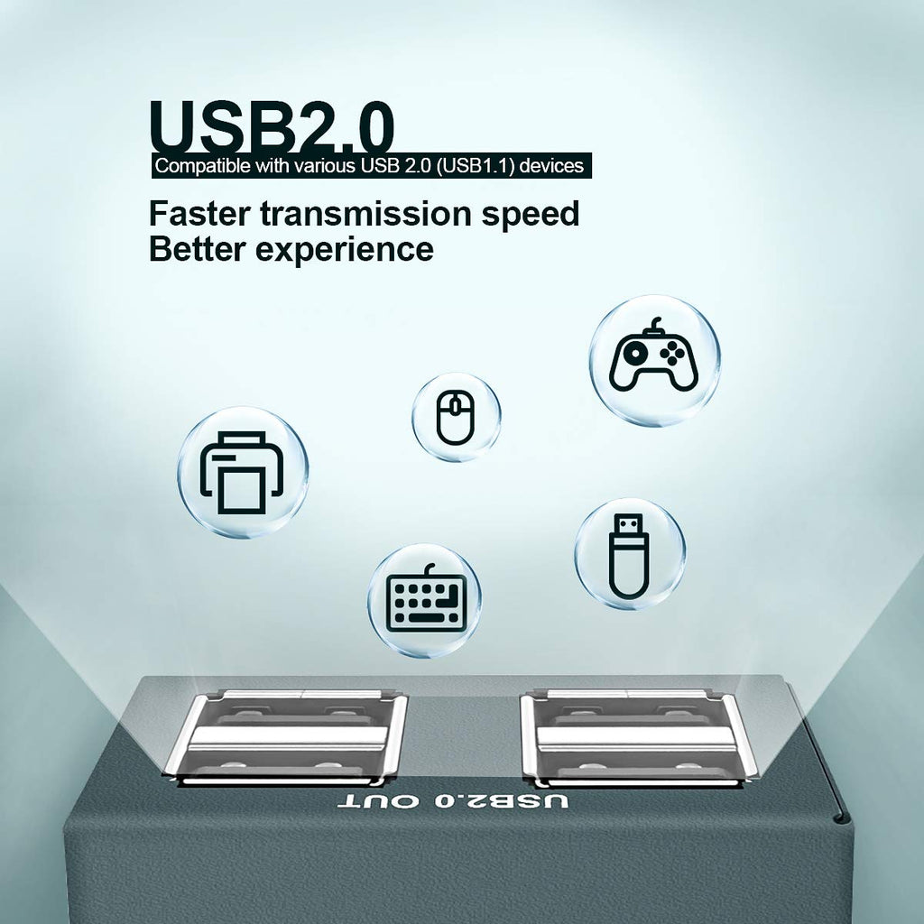 USB Extender 165ft Kit with 4 USB 2.0 Hub, Over Ethernet Cat5e/6/7 R884