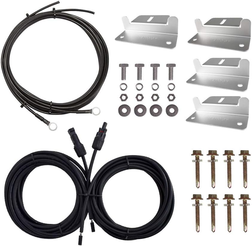 8Ft Tray Cable, 20Ft 10AWG Adaptor Kit, 4 Sets of Z Brackets C295