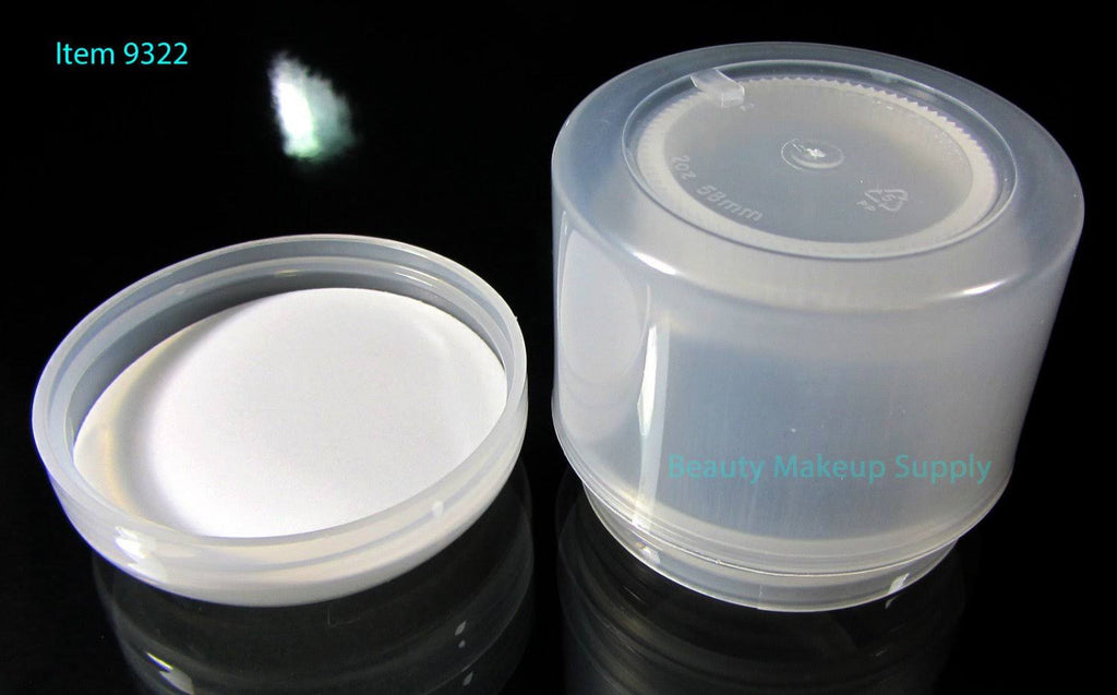 24 Cosmetic Jars Double Wall Plastic Containers with Dome Cap I122