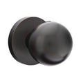 Oil Rubbed Bronze Half Dummy Orb Door Knob and Disk Rose T758