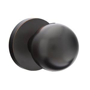 Oil Rubbed Bronze Half Dummy Orb Door Knob and Disk Rose T758
