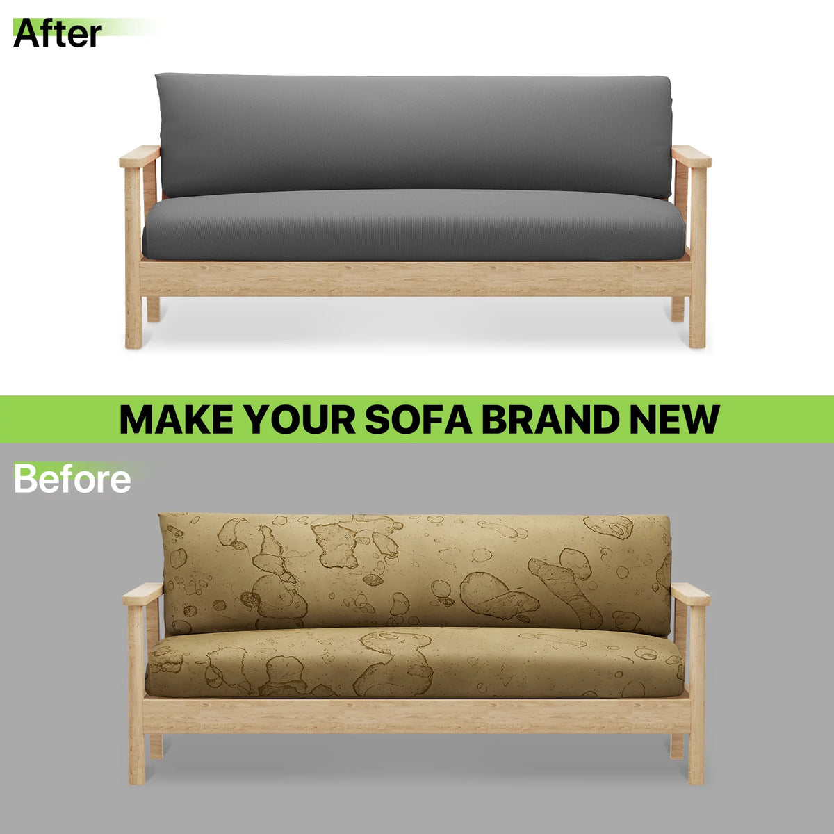 Full Size Dark Grey Futon Cover F401