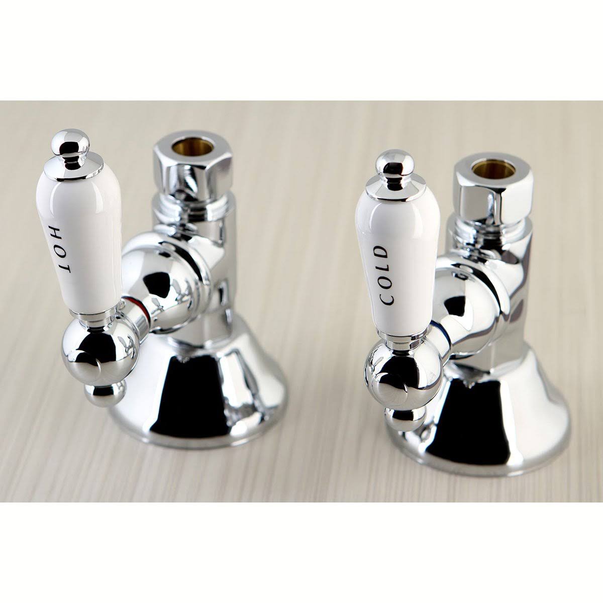 Polished Chrome Straight Stop Shut Off Valve M443
