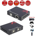 USB Extender Over Cat5e/6, 4 USB 2.0 Ports, Pack of 2 A839