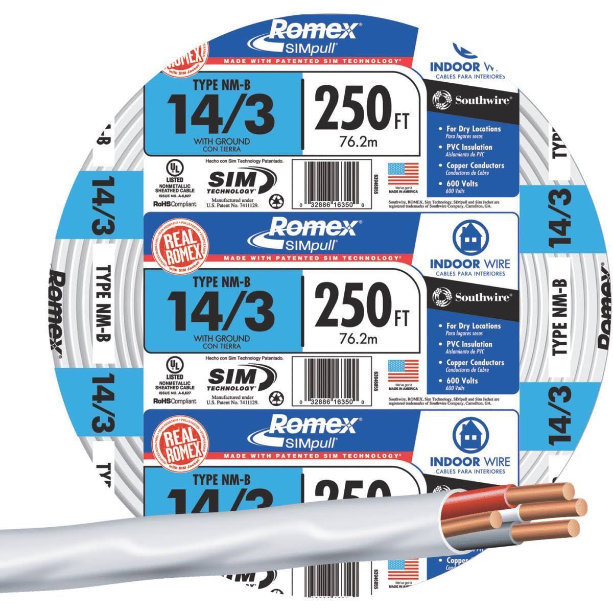 14/3 Nm-b Indoor Electrical Copper Wire Y8294