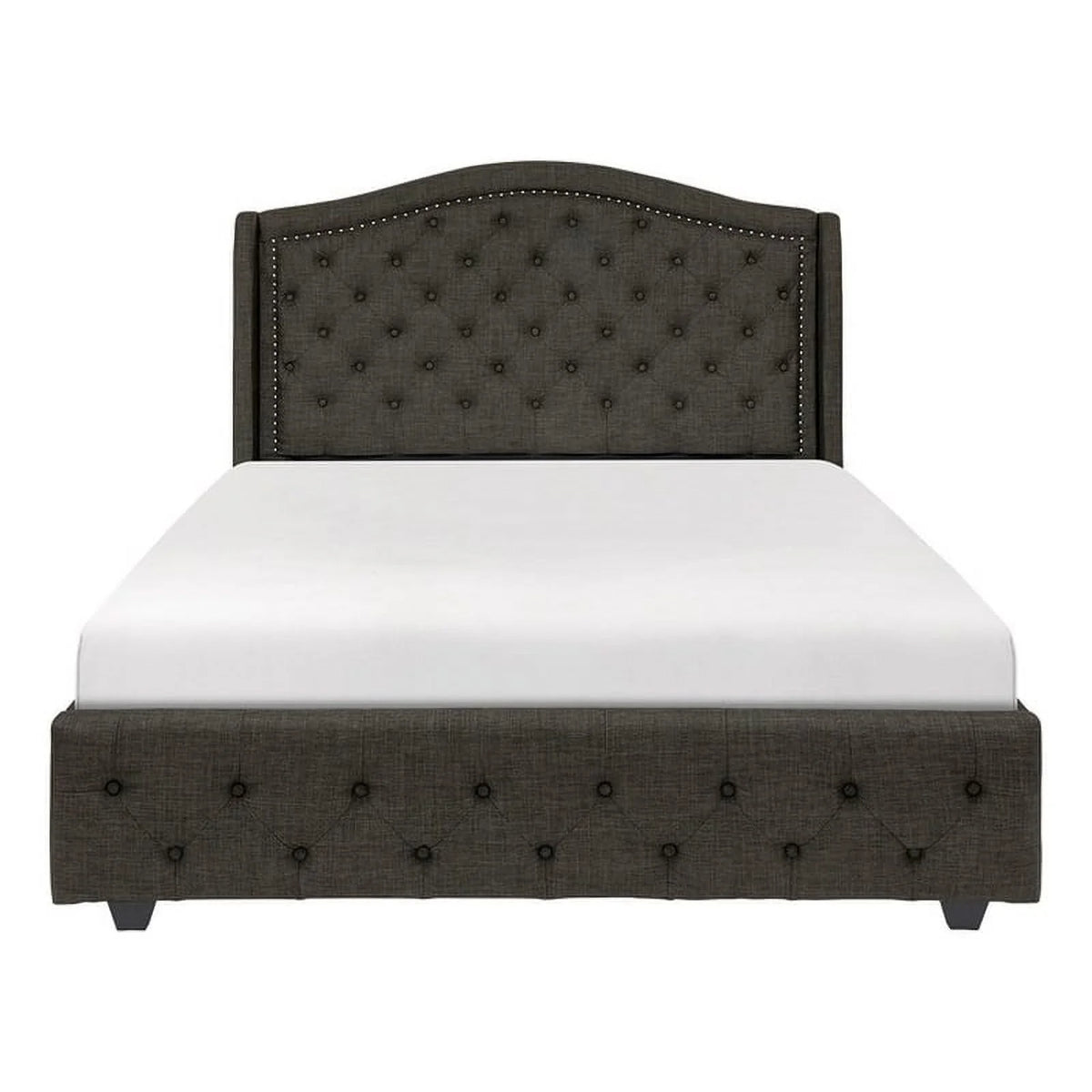 California King Upholstery Wingback Bed Y2167