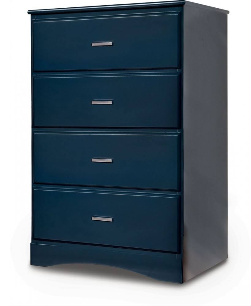 Blue Twin Over Twin Bunk Bed B5534