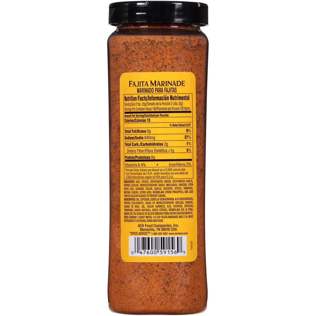 Fajita Marinade 25 oz Shaker P79996