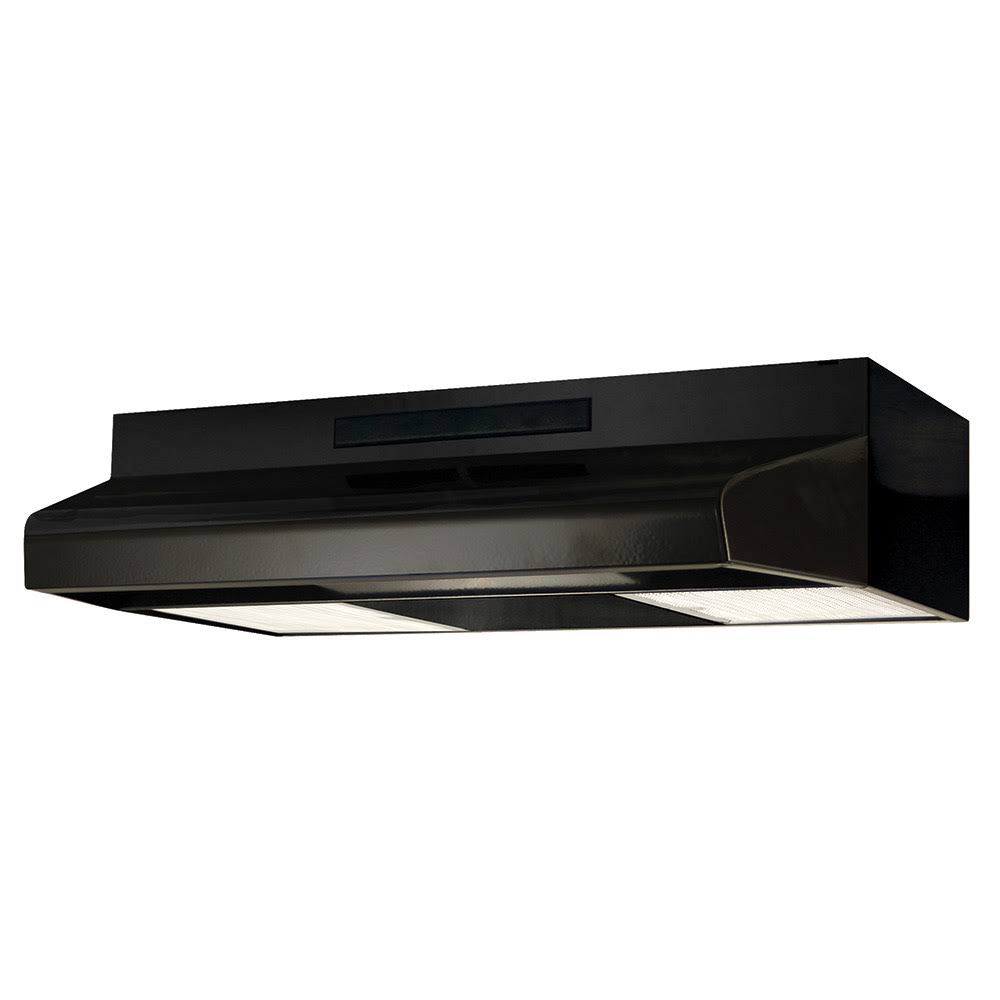 Black 24x22 Under Cabinet Range Hood with 250 CFM N65677