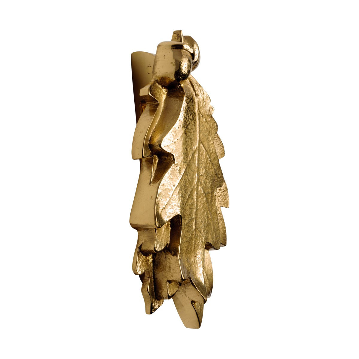 6" Solid Brass Oak Leaf Shaped Door Knocker R450