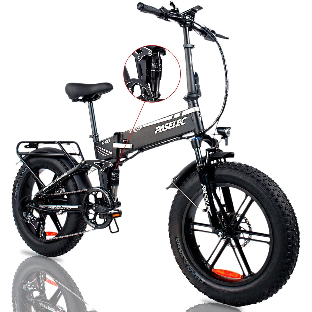 Folding Electric Mountain Bike 750W 20'' Aluminum Alloy 48V 12Ah 9 Speed O243