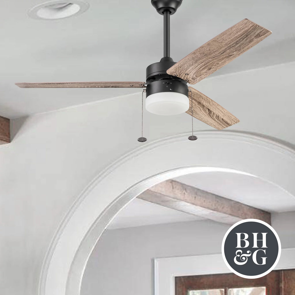 Bronze Indoor Ceiling Fan with Light I8215