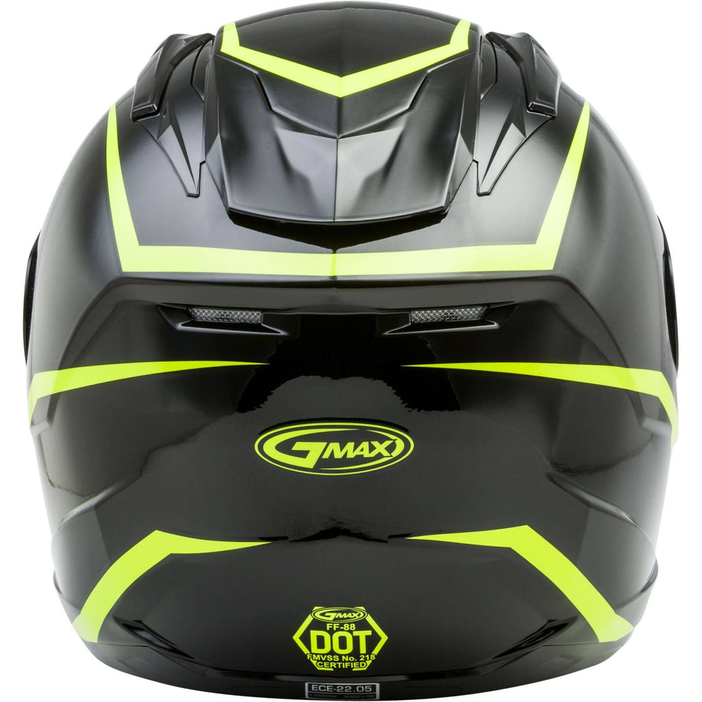 Full-Face Precept Helmet Black/Hi-Vis Yellow - X-Small U954434