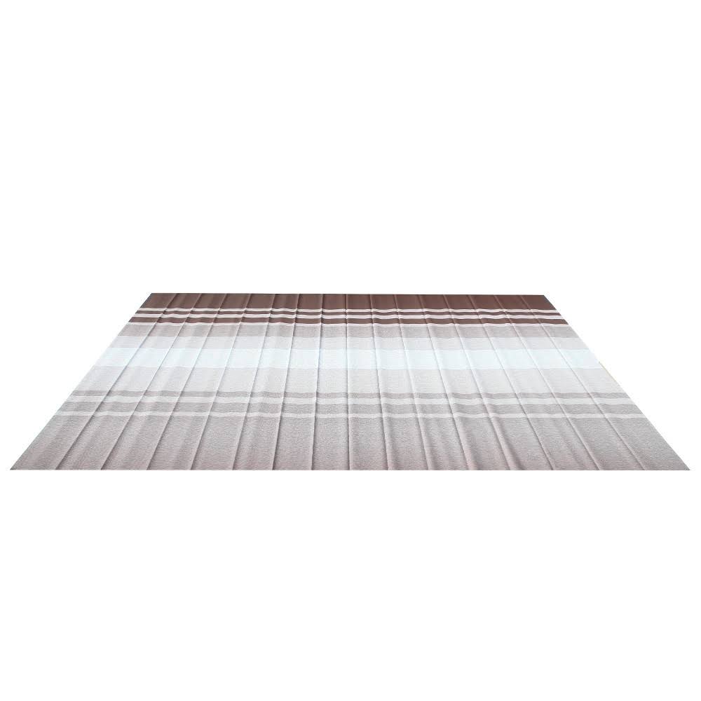 16x8 Feet Vinyl RV Awning Fabric Replacement Brown Stripes O53847