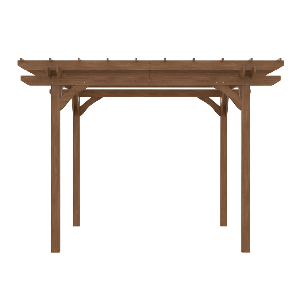 12' x 10' Wooden Pergola Outdoor Gazebo U61437