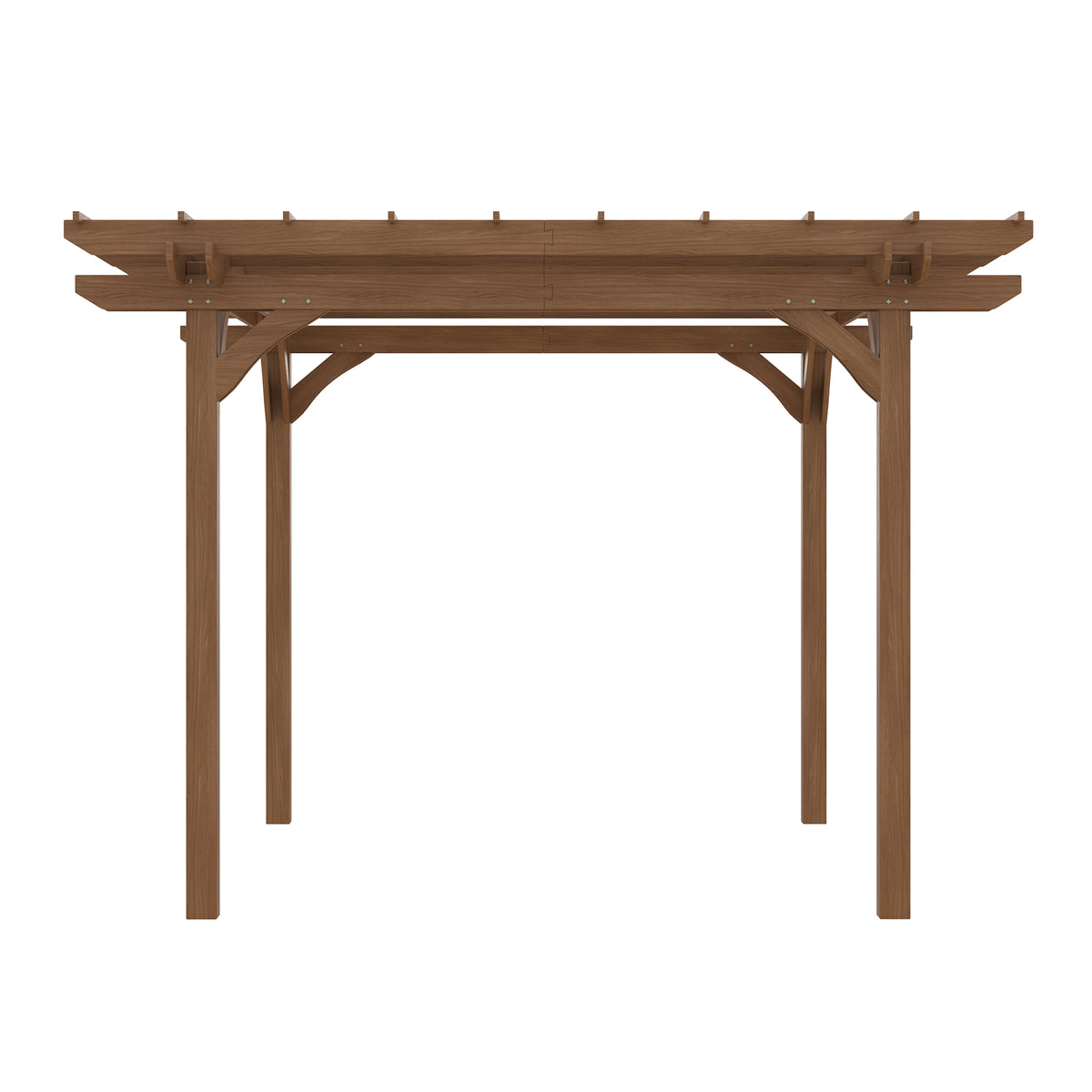 12' x 10' Wooden Pergola Outdoor Gazebo U61437