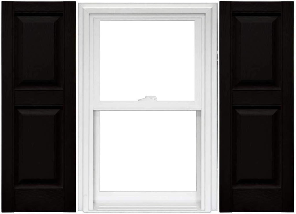 Raised Panel Vinyl Shutters 1 Pair 14.75 x 59 Classic Blue Z80687