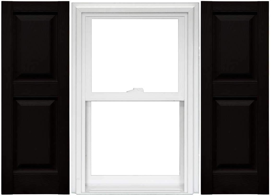 Raised Panel Vinyl Shutters 1 Pair 14.75 x 59 Classic Blue Z80687