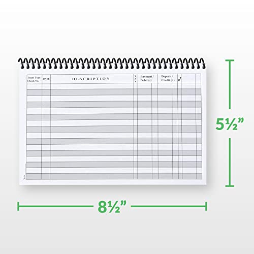 1 Pack Wide Edition Checkbook Register U884