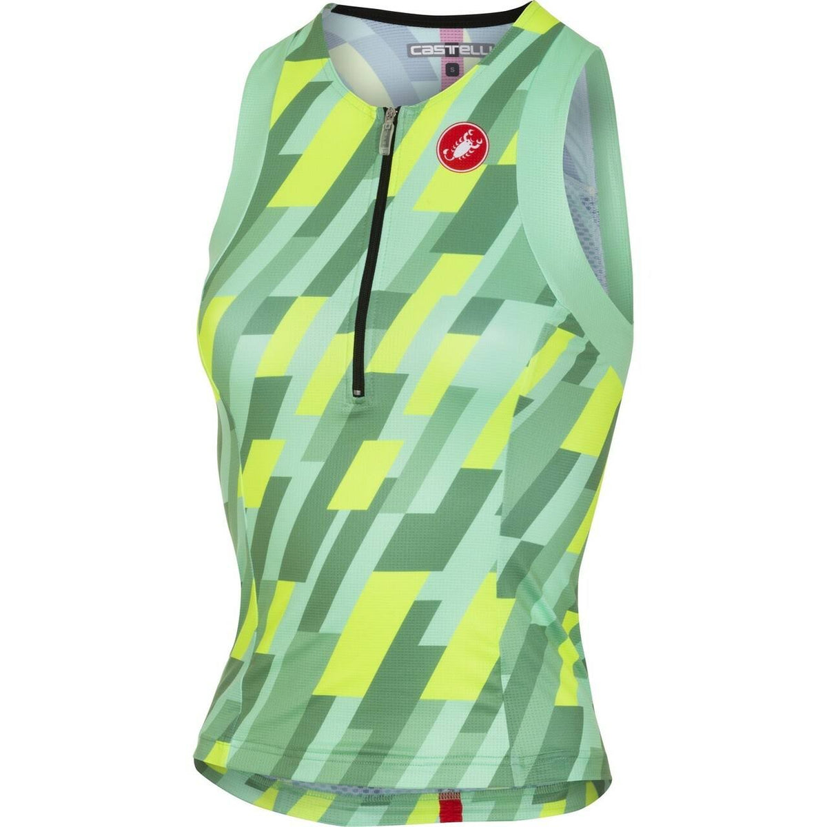 Jade Green Tri Singlet W6039