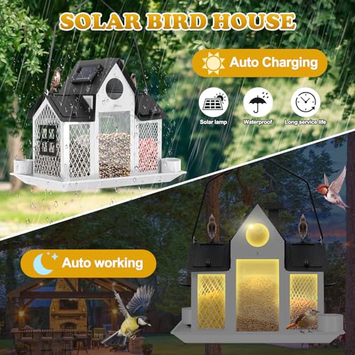 Hanging Metal Squirrel Proof Bird Feeder Z1874
