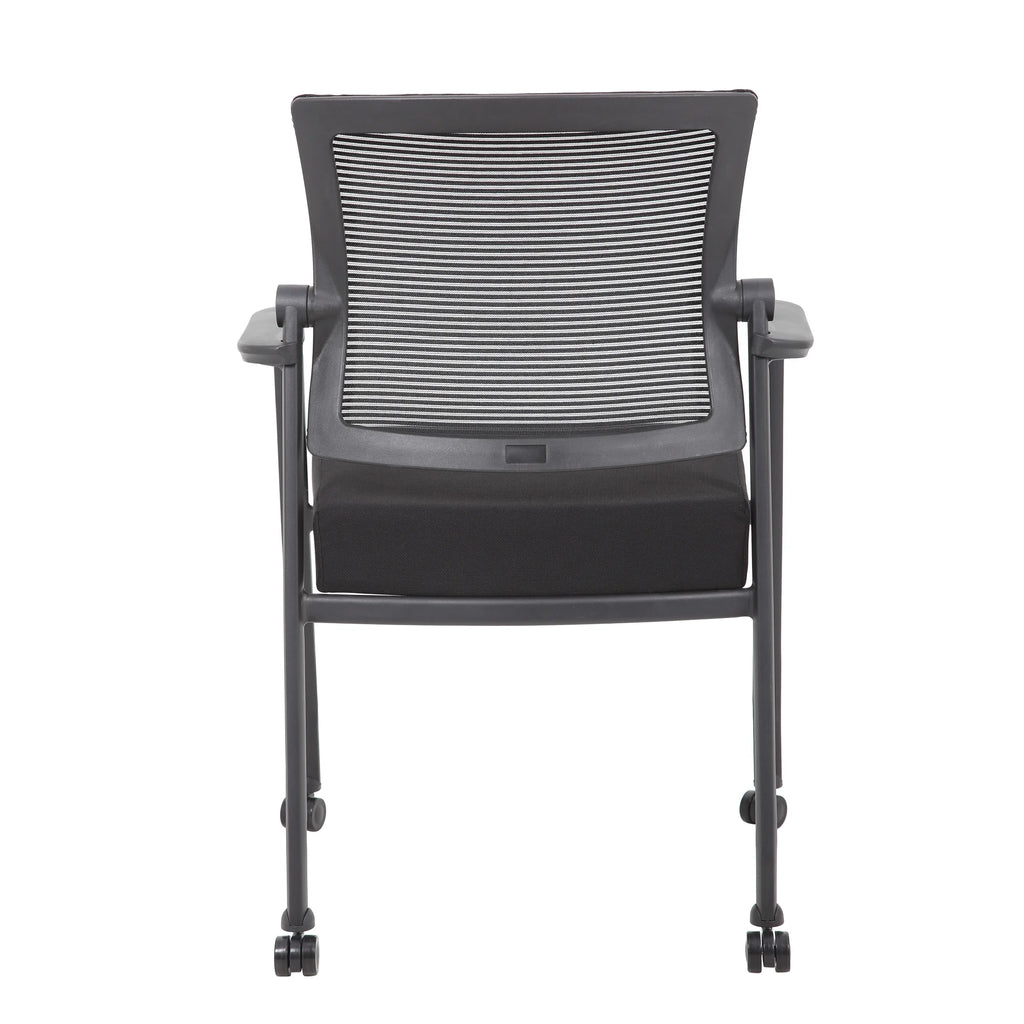 42" Round Table & 4 Mesh Guest Chair with Casters K720614