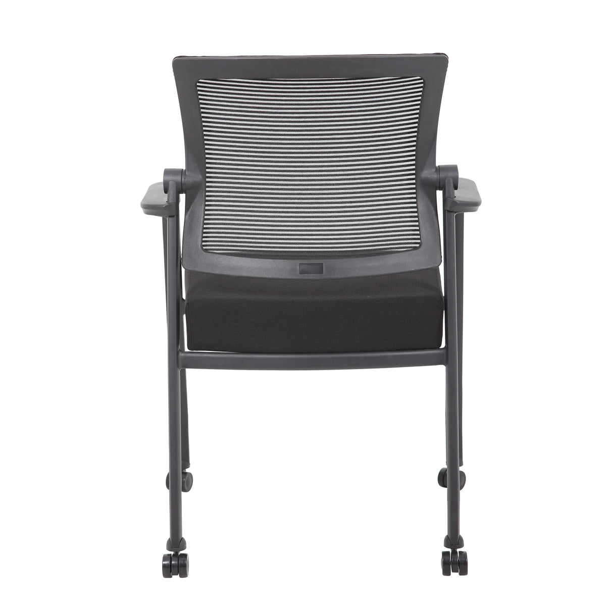 42" Round Table & 4 Mesh Guest Chair with Casters K720614