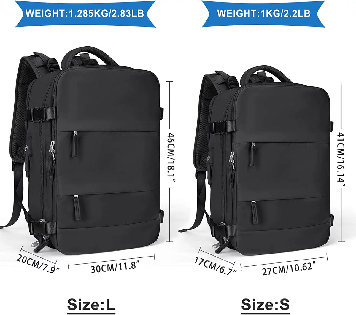 Large Waterproof Carry On Travel Backpack J950379