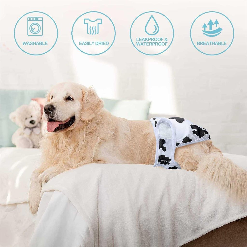 3 Pack Washable Reusable Absorbent Female Dog Diapers S66084