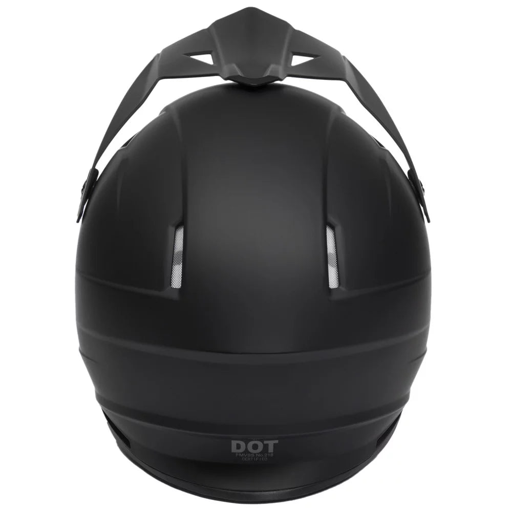 Open Face Helmet DOT Approved Matte Black XL C1214