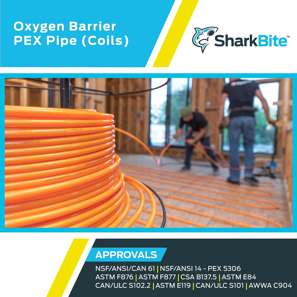Orange PEX Pipe Oxygen Barrier Water Tubing C4513