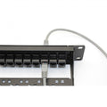 24 Port CAT6 Pass Through Coupler Patch Panel with Back Bar O815
