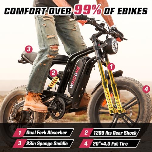 Electric Bike 48V 13Ah 750W 20" Fat Tires UL Certified A101