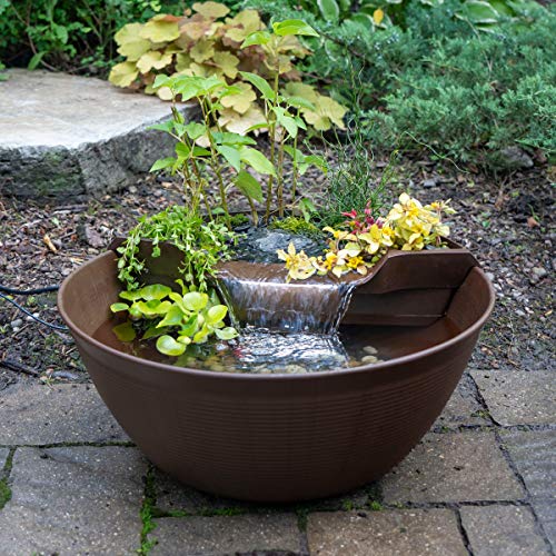 Brown Container Water Feature Kit with Pump & Filtration P71631