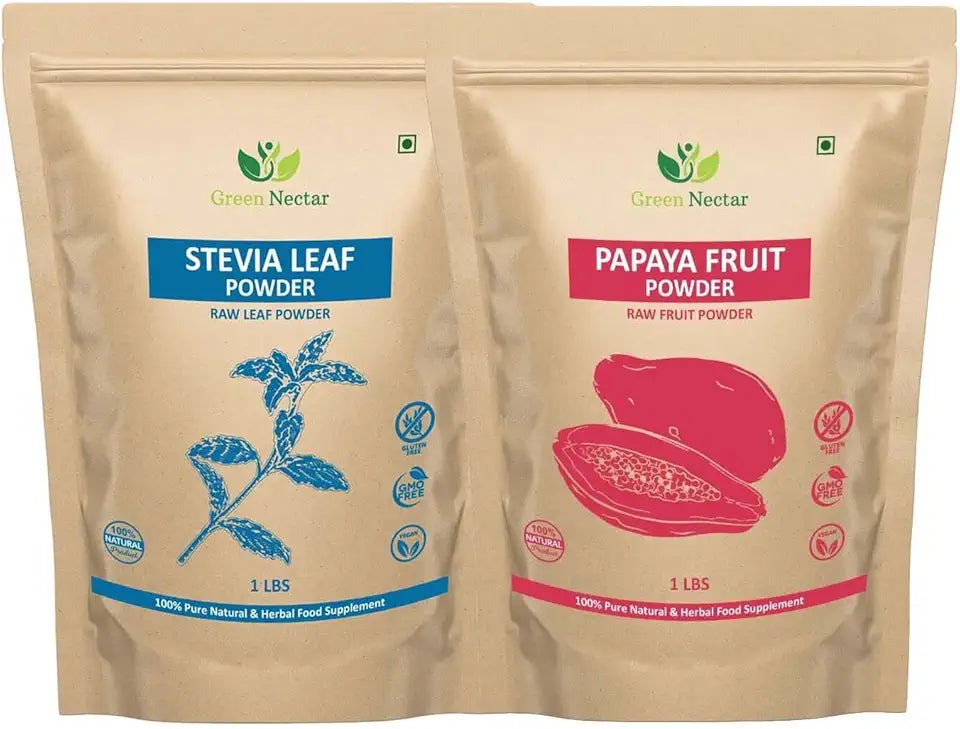 Papaya Fruit and Stevia Powder 1lb each Z9928