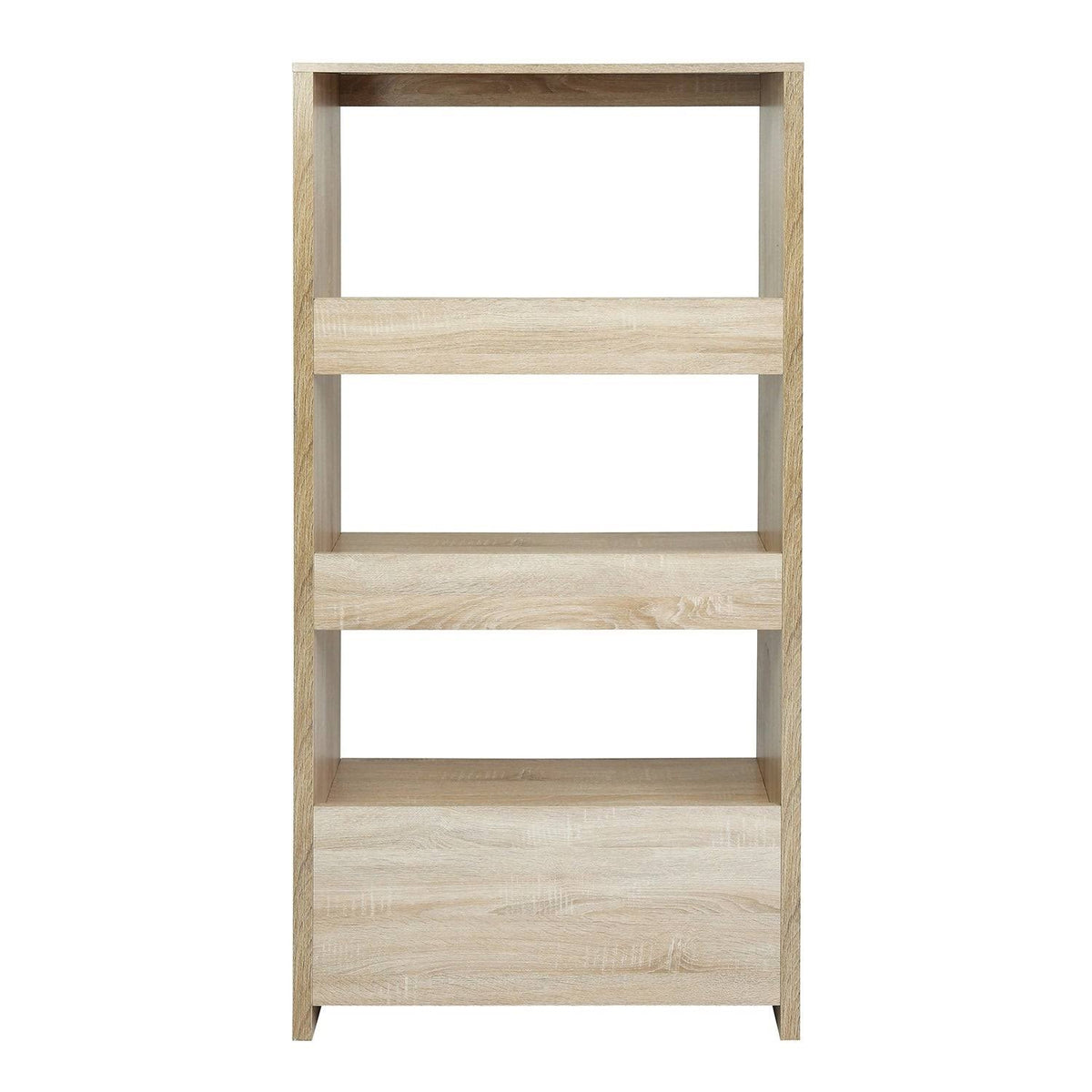 3-Shelf with Drawers MDF Bookcase Storage H918