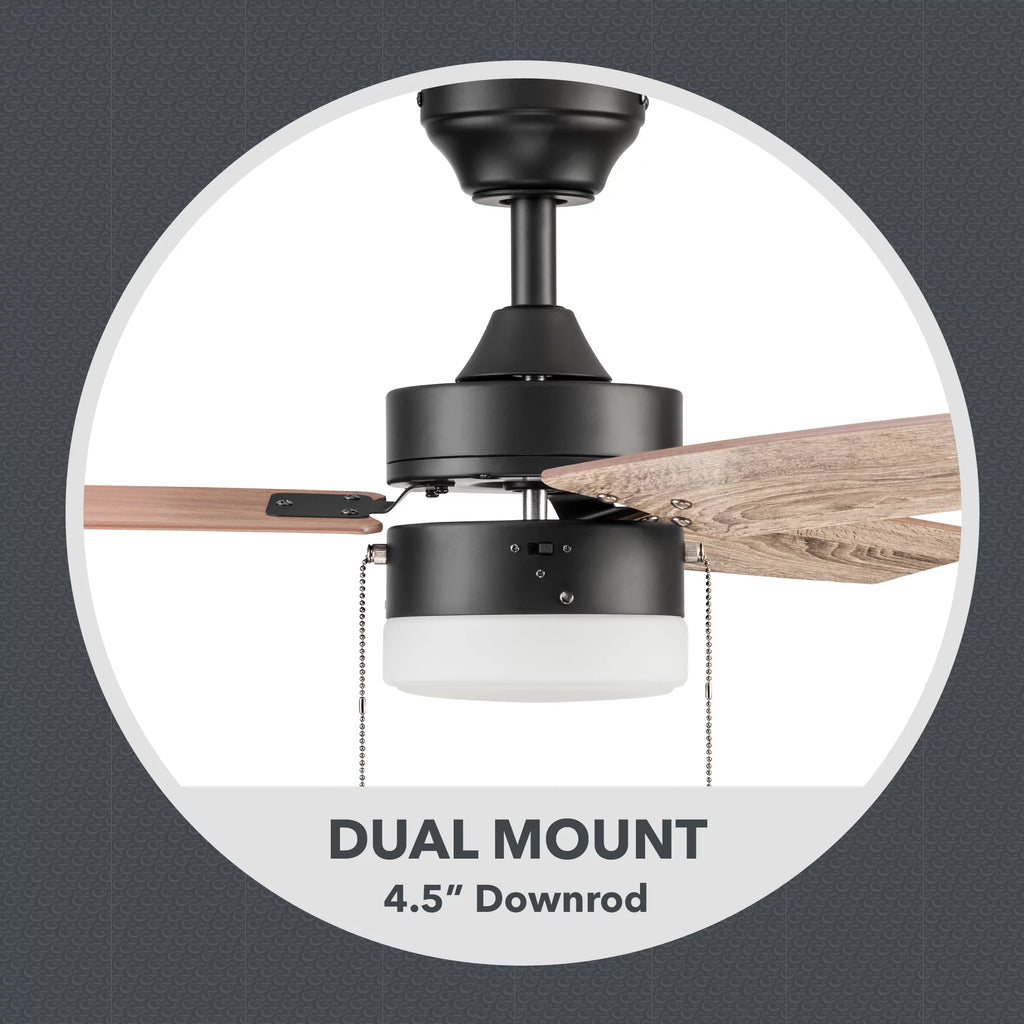 Bronze Indoor Ceiling Fan with Light I8215