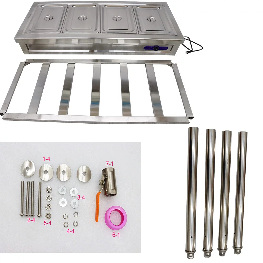 4 Well Stainless Steel Electric Food Warmer J75513