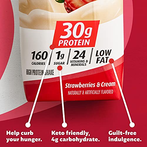 Strawberries & Cream High Protein Shake (15 X 11 Fl Ounce) N1071