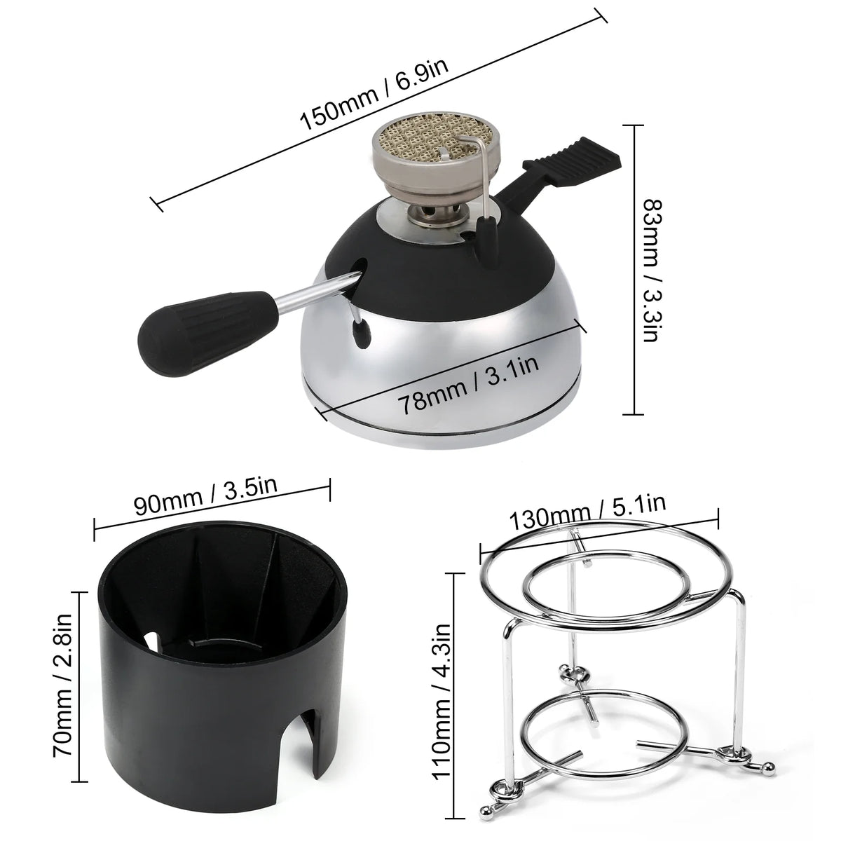 Outdoor Furnace Stove Coffee Maker Windproof Portable Butane Stove M8470