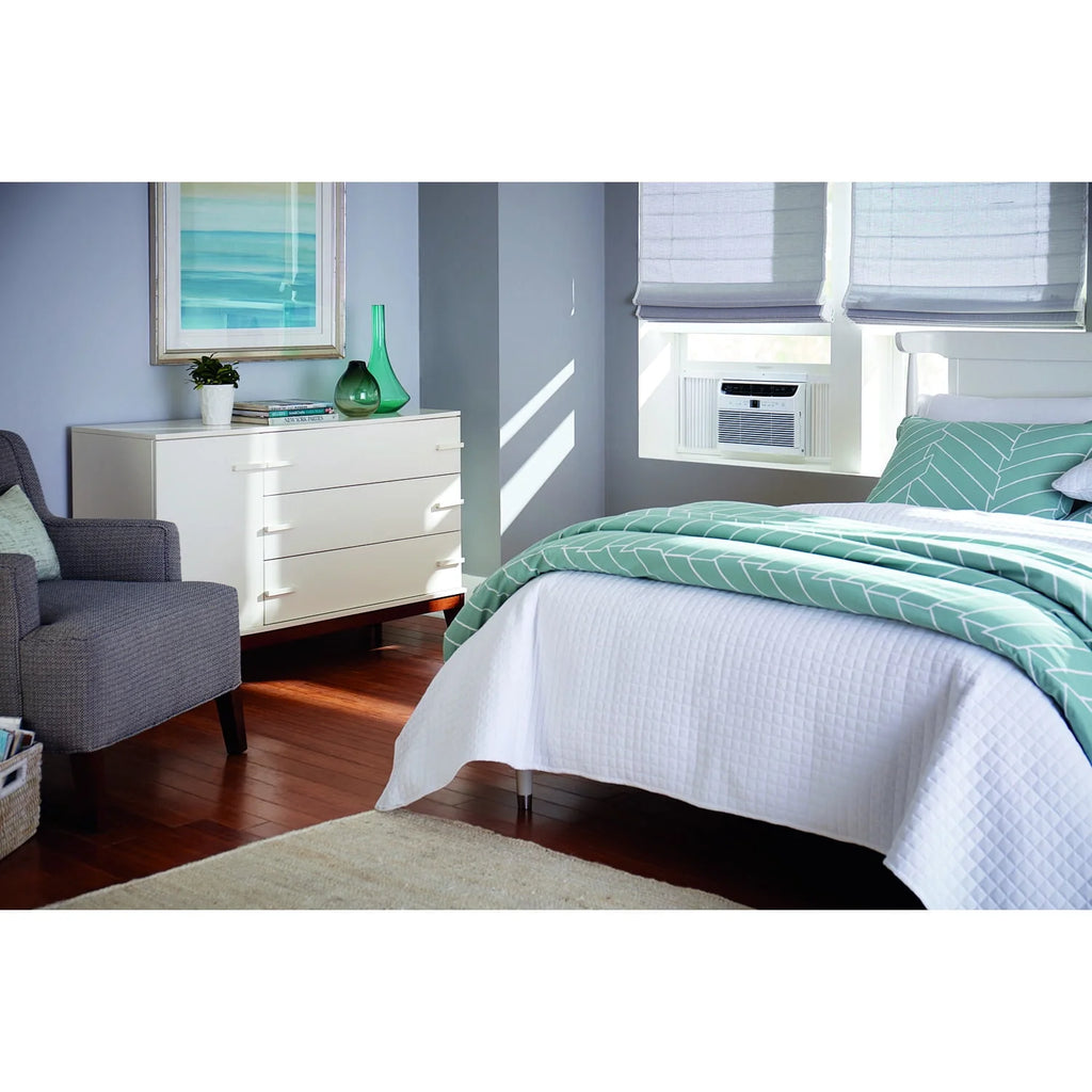 5,000 BTU Window-Mounted Air Conditioner with Remote Control, White F918908