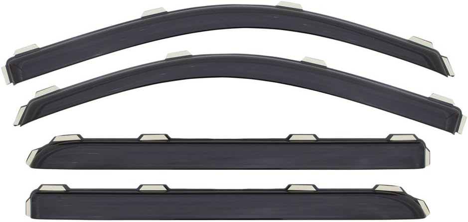4 Piece in-Channel Window Deflector for Chevrolet Silverado/GMC Sierra Crew Cab Pickup M5738