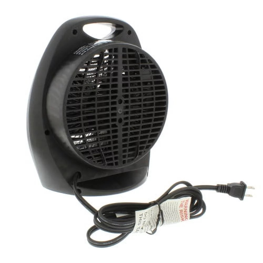 Black Fan-Forced Electric Portable Space Heater E536379