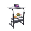 Portable Adjustable Sofa Side Bed Table with Wheels G584