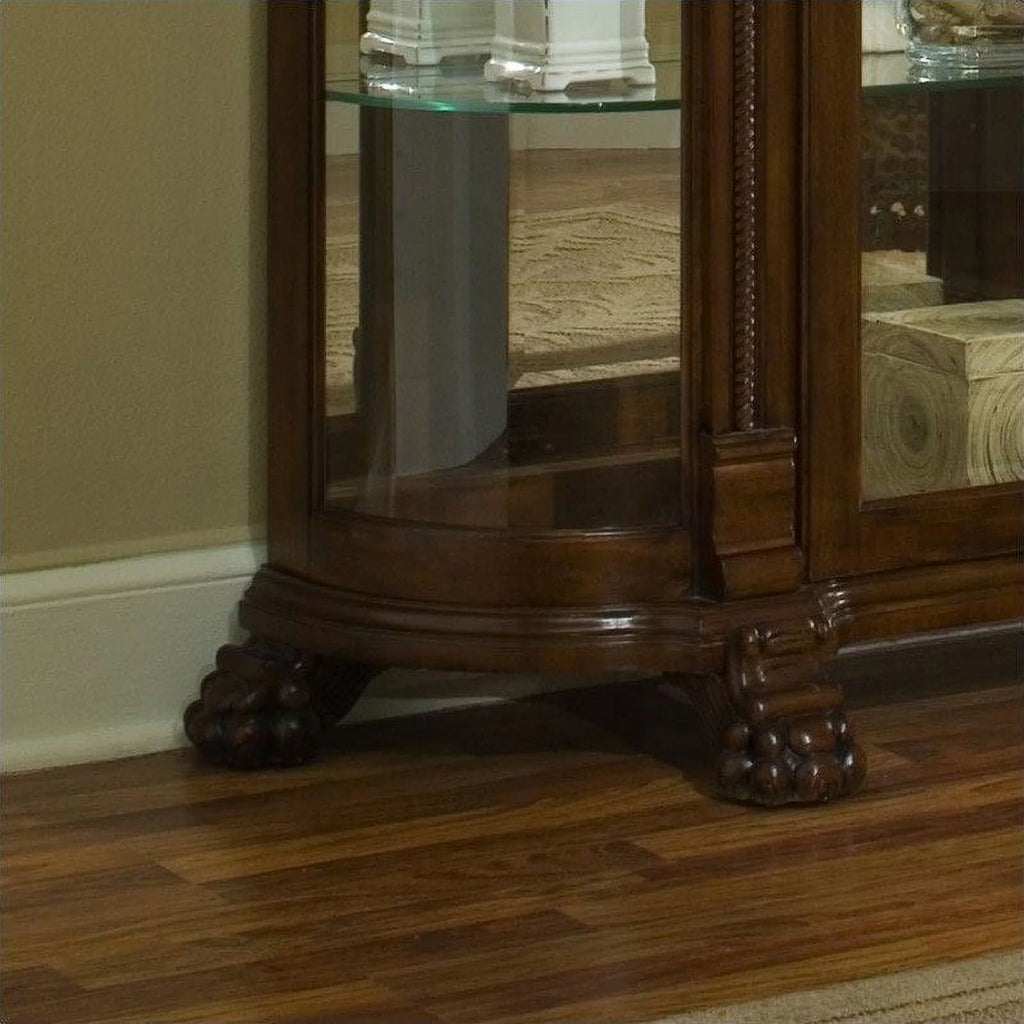 Curved End Curio Cabinet A1267