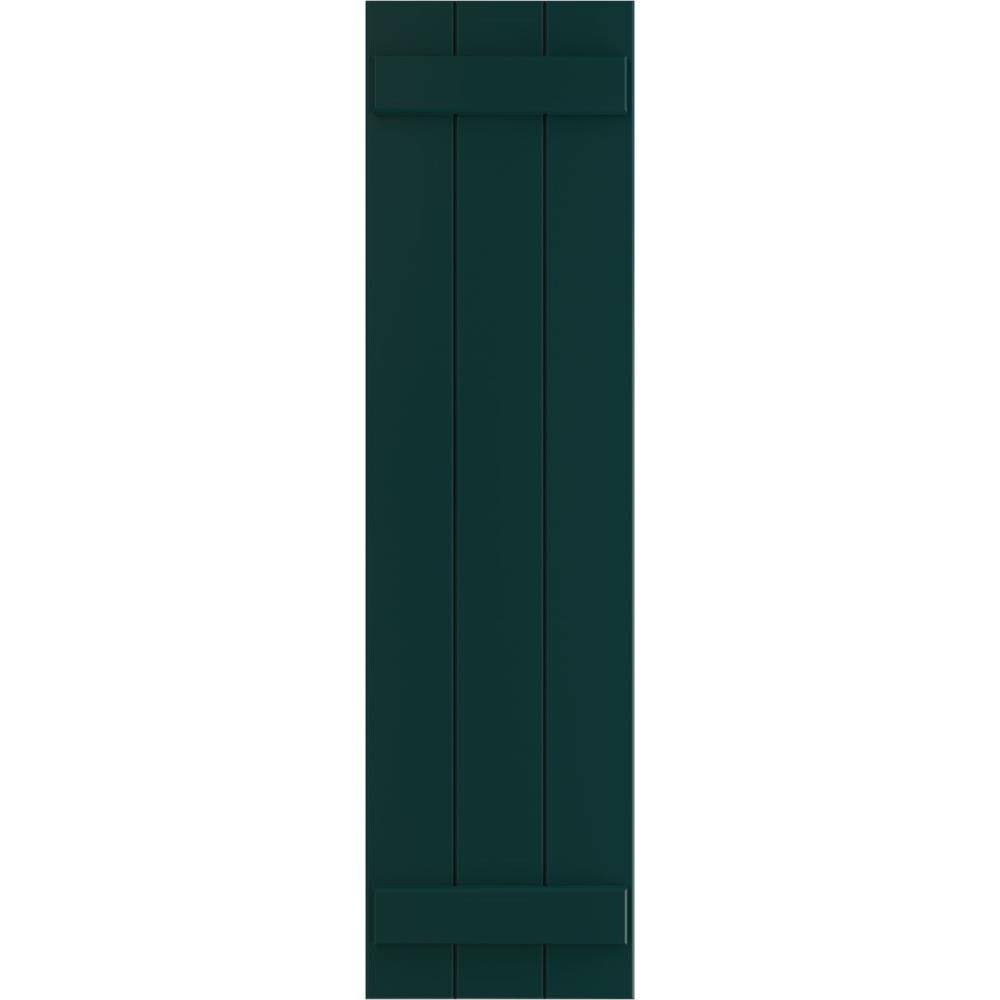 Black Composite Board-n-Batten Shutters (Per Pair) V494