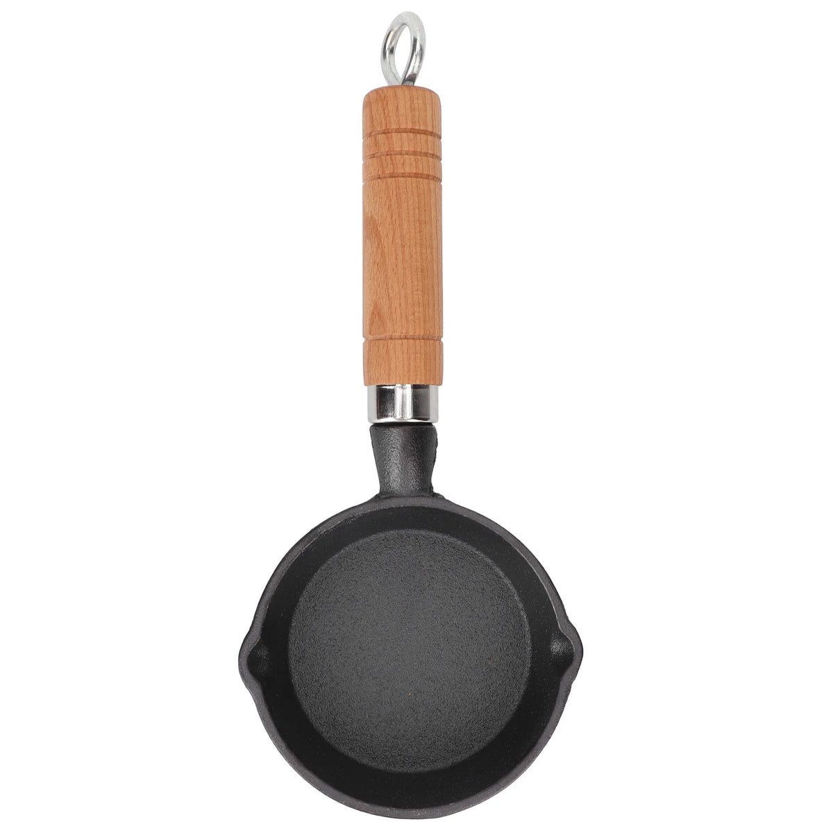 10CM Cast Iron Pan with Wood Handle F929001