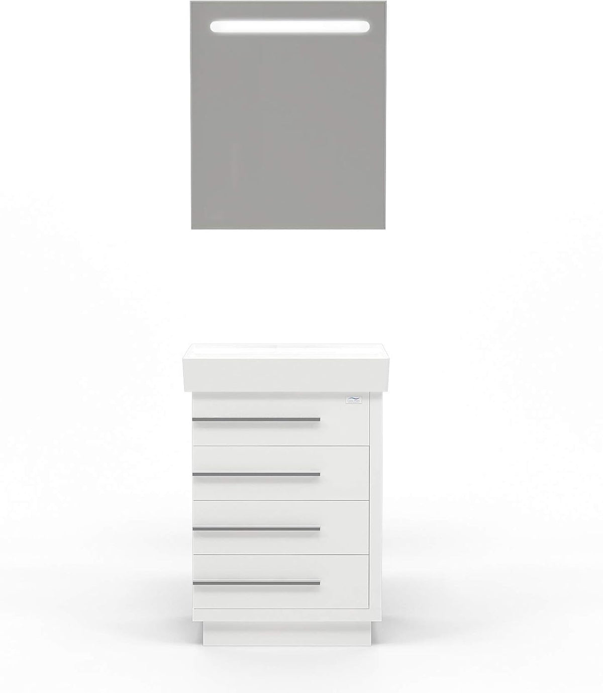 32 Inch Single Sink Wood Bathroom Vanity with Soft Closing Drawers S47196