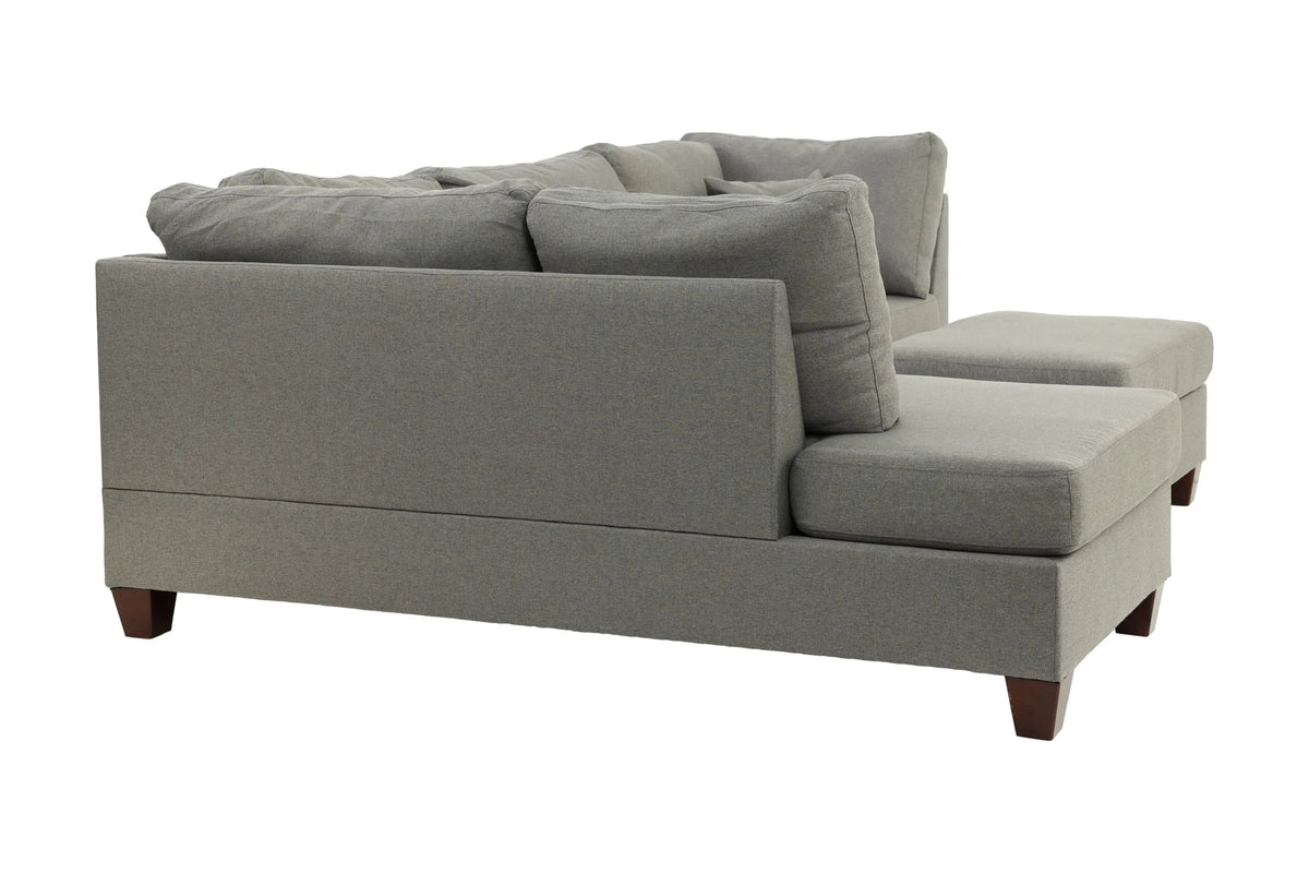3 Pcs Sectional Sofa Set Gray L80440