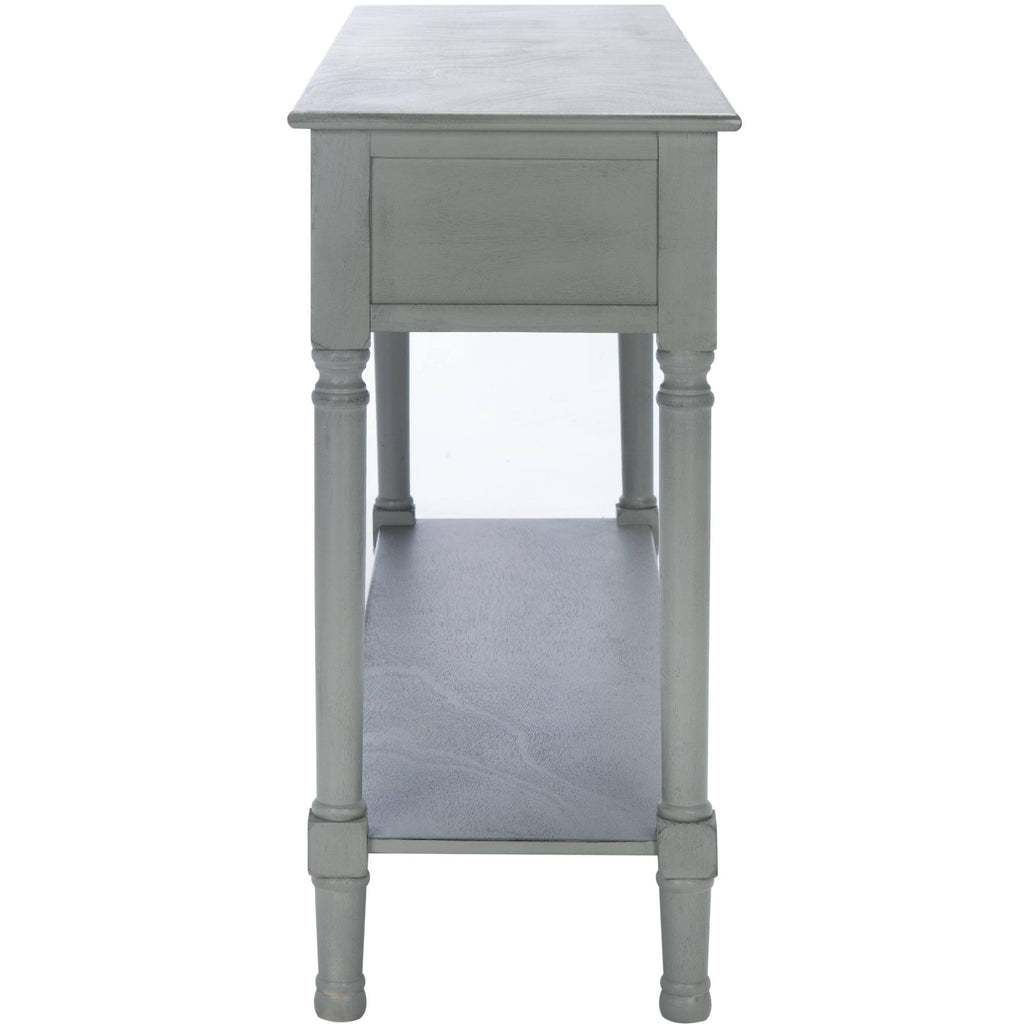 3 Drawer Console Distressed Grey Q88249